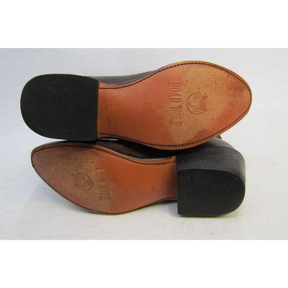 Road Wolf Mens Size 7 M Brown Leather Cowboy Western Boots - Picture 9 of 11